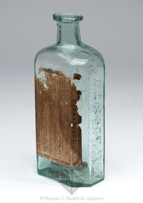 "Dr. Stephen Jewett's / Celebrated Health / Restoring Bitters / Rindge, N.H." Bitters Bottle, R/H #J-37