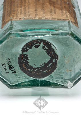 "Dr. Stephen Jewett's / Celebrated Health / Restoring Bitters / Rindge, N.H." Bitters Bottle, R/H #J-37