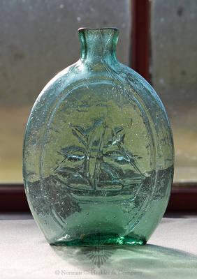 Sailboat - Star Pictorial Flask, GX-9