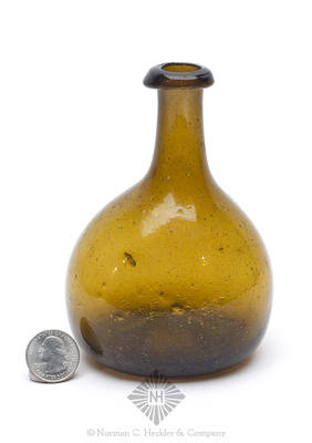 Freeblown Chestnut Bottle, Similar in form to KW fig. 47