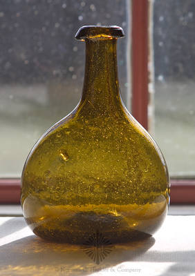 Freeblown Chestnut Bottle, Similar in form to KW fig. 47