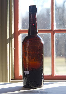 "Weeks Glass Works" Base Embossed Whiskey Bottle, Similar to KW fig. 132