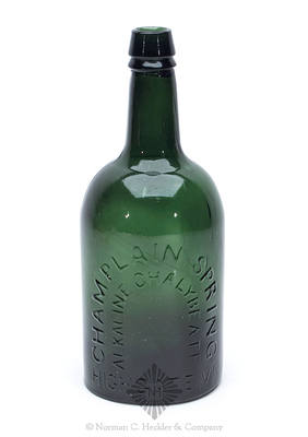 "Champlain Spring / Alkaline Chalybeate / Highgate, VT." Mineral Water Bottle, T #V-5