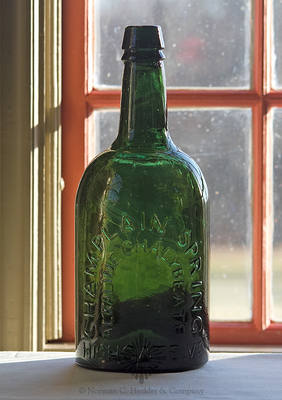 "Champlain Spring / Alkaline Chalybeate / Highgate, VT." Mineral Water Bottle, T #V-5