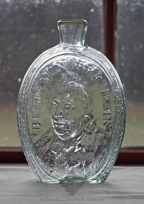 "Benjamin Franklin" And Bust - "T. W. Dyott, M.D." And Bust Portrait Flask, GI-94