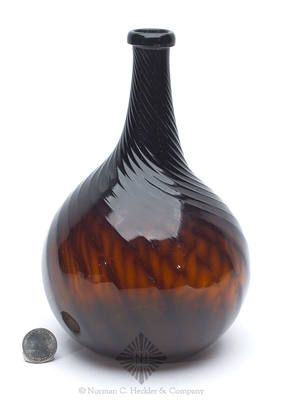 Pattern Molded Globular Bottle, Similar in form and construction to MW pg. 359, top left