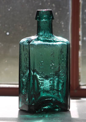 "From The / Laboratory / Of / G.W. Merchant / Chemist / Lockport / N.Y." Medicine Bottle, AAM pg. 350