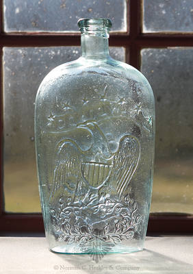 Eagle - Anchor And "New London / Glass Works" Historical Flask, GII-66