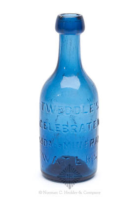 "Tweddle's / Celebrated / Soda Or Mineral / Waters" - "38 / Courtland Street / New York" Soda Water Bottle, Similar to H #1127