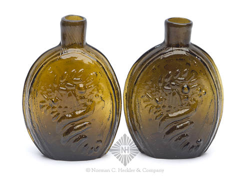 Two Cornucopia - Urn Pictorial Flasks, GIII-12