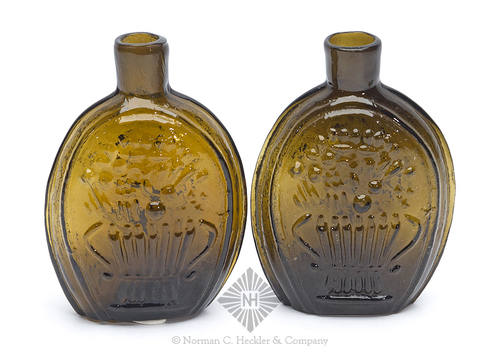 Two Cornucopia - Urn Pictorial Flasks, GIII-12