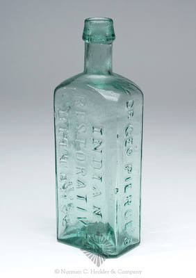 "Dr Geo Pierce's / Indian / Restorative / Bitters / Lowell Mass" Bitters Bottle, R/H #P-96