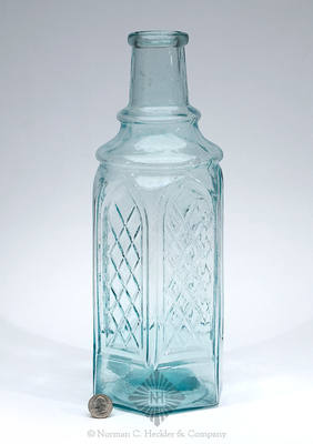 "E H V B / N-Y" Cathedral Pickle Bottle, Similar to Z pg. 411, top right