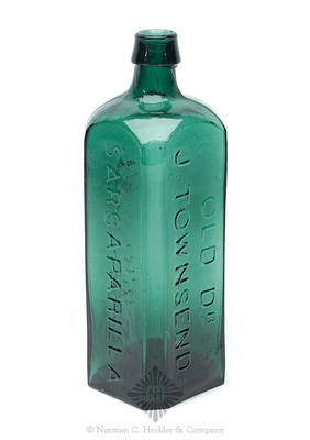 "Old Dr / J. Townsends / Sarsaparilla / New York" Medicine Bottle, AAM pg. 520