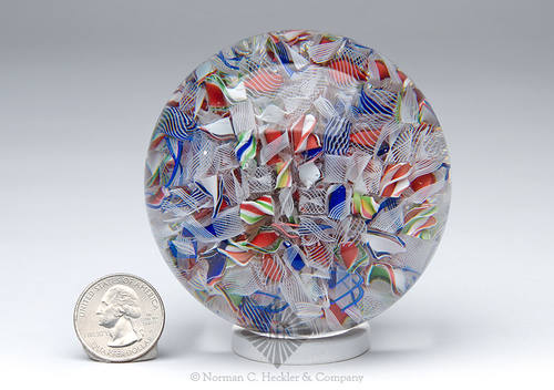 Antique Baccarat Scrambled Millefiori Paperweight