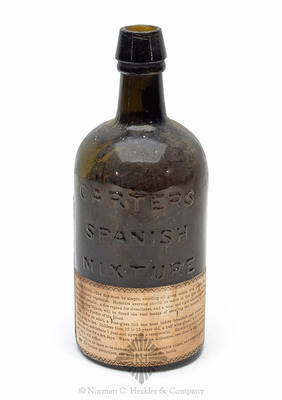 "Carter's / Spanish / Mixture" Medicine Bottle, AAM pg. 91 and 92