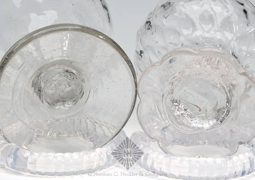 Lot Of Four Open Salt Cellars, Similar in form and construction to PG plate 158, left and PG plate 399, center