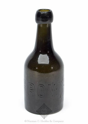 "H.L. & J.W. Brown / Hartford CT." Soda Water Bottle