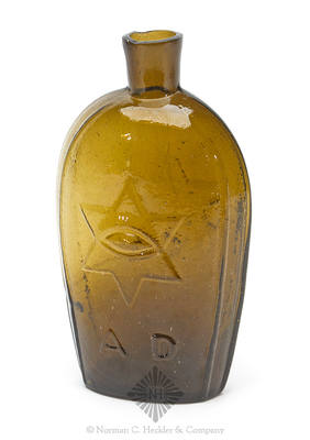 All Seeing Eye Masonic Historical Flask, GIV-43