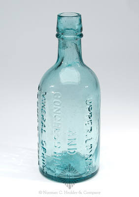 "Upper, Lower / And / Congress Hall / Mineral Spring / O.D. Phelps Prop / Avon. N.Y" Mineral Water Bottle, T #N-7