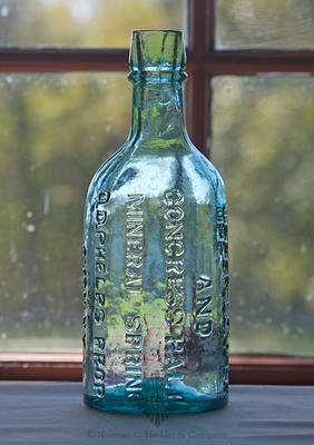 "Upper, Lower / And / Congress Hall / Mineral Spring / O.D. Phelps Prop / Avon. N.Y" Mineral Water Bottle, T #N-7