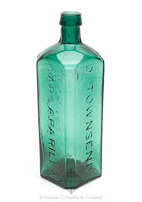 "Dr Townsends / Sarsaparilla / New. York." Medicine Bottle, AAM pg. 521