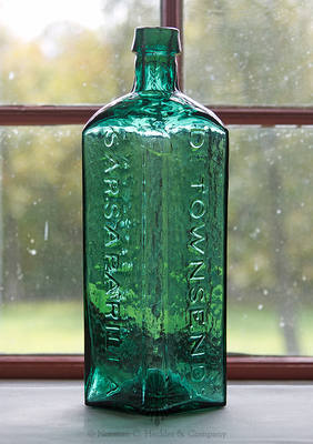 "Dr Townsends / Sarsaparilla / New. York." Medicine Bottle, AAM pg. 521