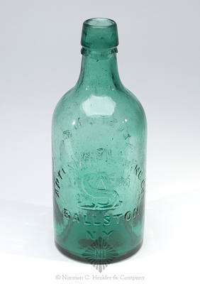 "Artesian Spring Co. / AS / Ballston / N.Y." - "Ballston Spa. / Lithia / Mineral / Water" Mineral Water Bottle, T #S-6 Type II