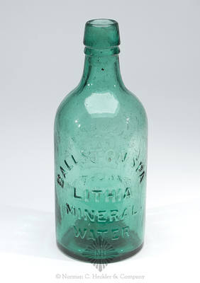 "Artesian Spring Co. / AS / Ballston / N.Y." - "Ballston Spa. / Lithia / Mineral / Water" Mineral Water Bottle, T #S-6 Type II