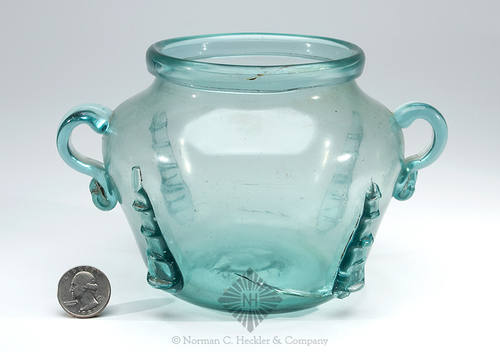 Freeblown Sugar Bowl, Similar in form and construction to McK plate 70, #1