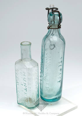 Two Bangor, Maine Bottles, AAM pg. 256 and unlisted