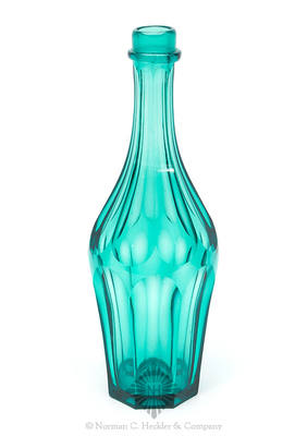 Cut Glass Cologne Bottle, Similar in form and construction to PG plate 368, bottom center