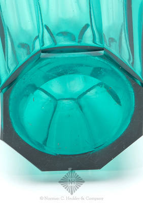 Cut Glass Cologne Bottle, Similar in form and construction to PG plate 368, bottom center