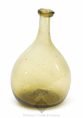 Freeblown Chestnut Bottle, Similar in form and construction to KW fig. 99a, right