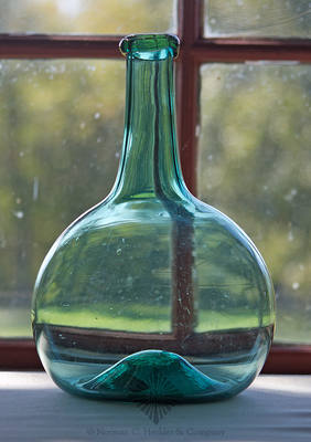 Freeblown Globular Bottle, Similar in form and construction to MW color plate III, bottom left