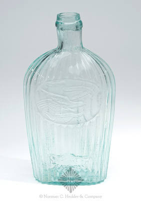 Eagle And "Louisville KY / Glass Works" - Reverse Plain Historical Flask, GII-36