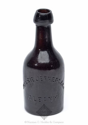 "Hoxie Jeffers & Co / Albany" Soda Water Bottle