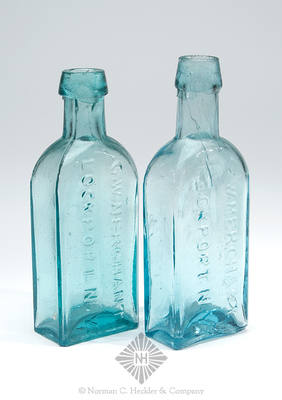 Two "G.W. Merchant / Lockport. N.Y." Medicine Bottles, AAM pg. 350