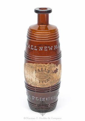 "Hall's / Bitters" Figural Bottle, R/H #H-10