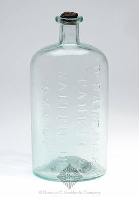 "Dr. S.A. Weaver's / Canker & / Salt Rheum / Syrup" Medicine Bottle, AAM pg. 554