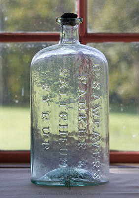 "Dr. S.A. Weaver's / Canker & / Salt Rheum / Syrup" Medicine Bottle, AAM pg. 554