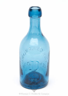 "J. & A. Dearborn / New York" - "D" Soda Water Bottle, Similar to H #1971