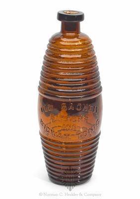 "Old Sachem / Bitters / And / Wigwam Tonic" Figural Bitters Bottle, R/H #O-46