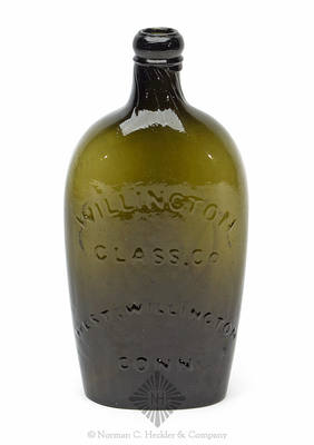 Eagle - "Willington / Glass, Co" Historical Flask, GII-62