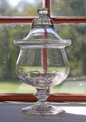 Pattern Molded Covered Sugar Bowl, Similar in form and construction to PG plate 36, left and plate 157, right