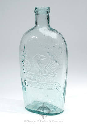 Anchor And "Baltimore Glass Works" - Phoenix And "Resurgam" Historical Flask, GXIII-53