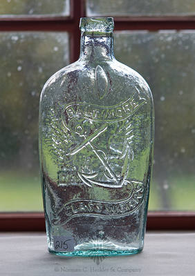 Anchor And "Baltimore Glass Works" - Phoenix And "Resurgam" Historical Flask, GXIII-53