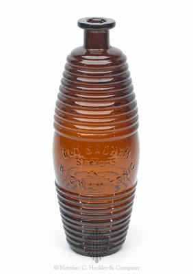 "Old Sachem / Bitters / And / Wigwam Tonic" Figural Bitters Bottle, R/H #O-46