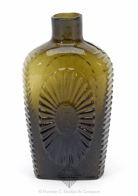 "Keen" - "P & W" Sunburst Flask, GVIII-10