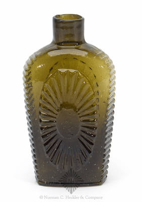 "Keen" - "P & W" Sunburst Flask, GVIII-10